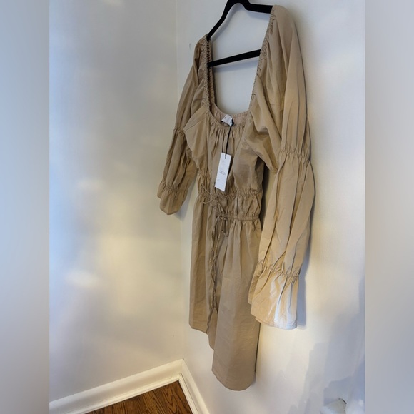 Greylin Ballon Sleeve Poplin Mini Dress NWT - Picture 6 of 9